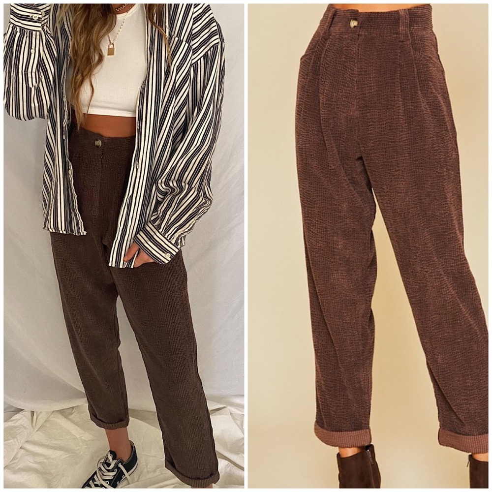 High Waist Corduroy Pant